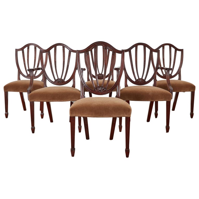 Set of Six Baker Charleston Collection Mahogany Dining Chairs at 1stDibs