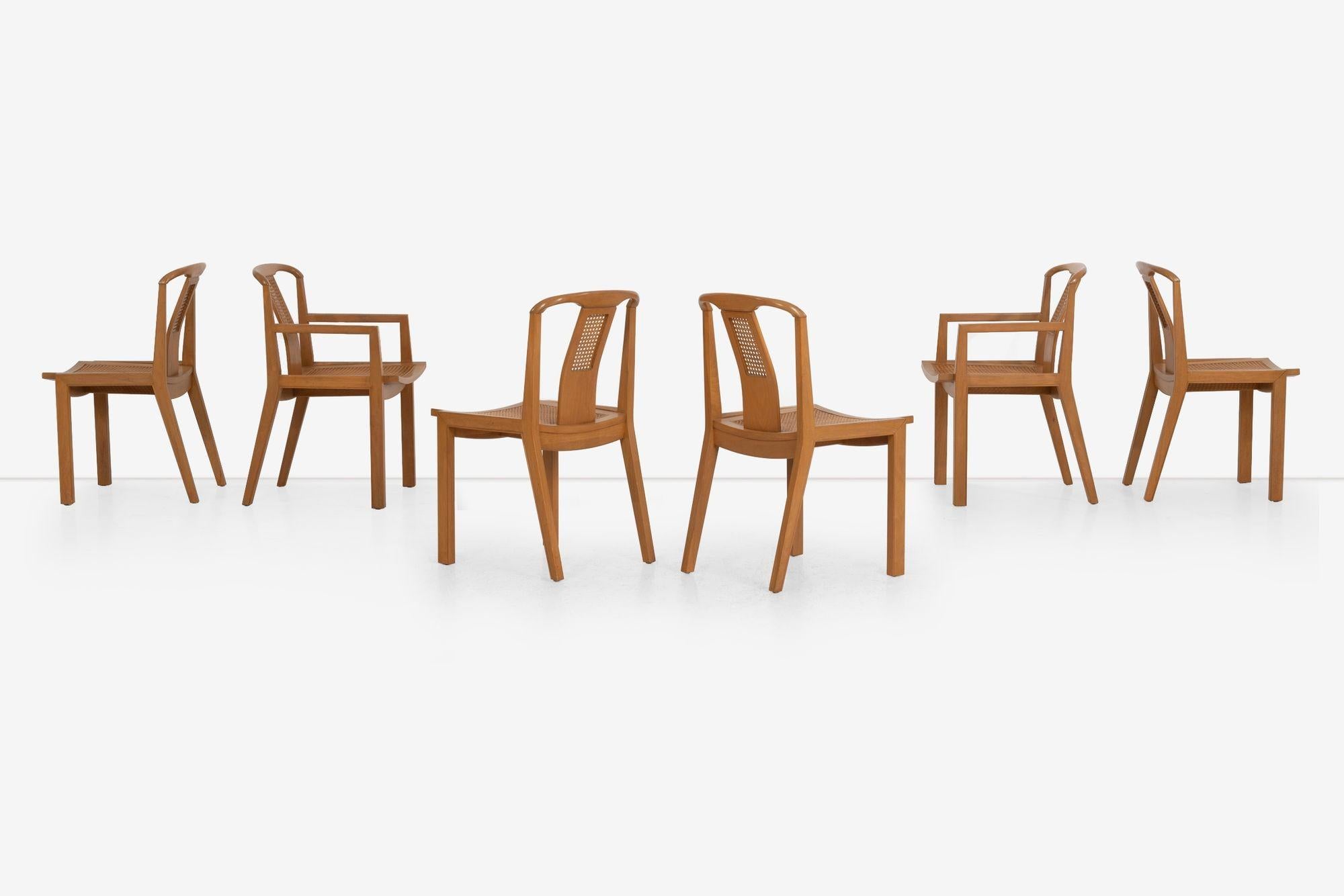 Set di sei sedie da pranzo Baker in vendita 3