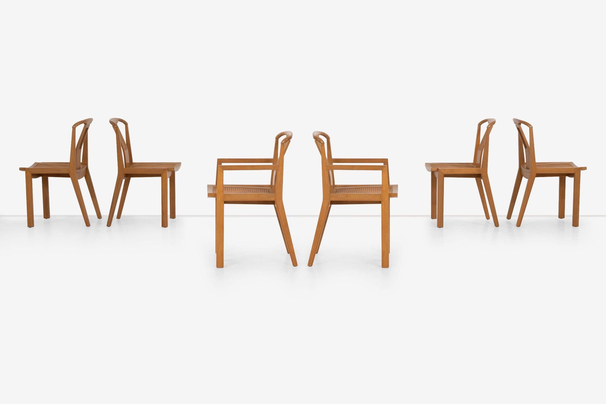 Mid-Century moderno Set di sei sedie da pranzo Baker in vendita