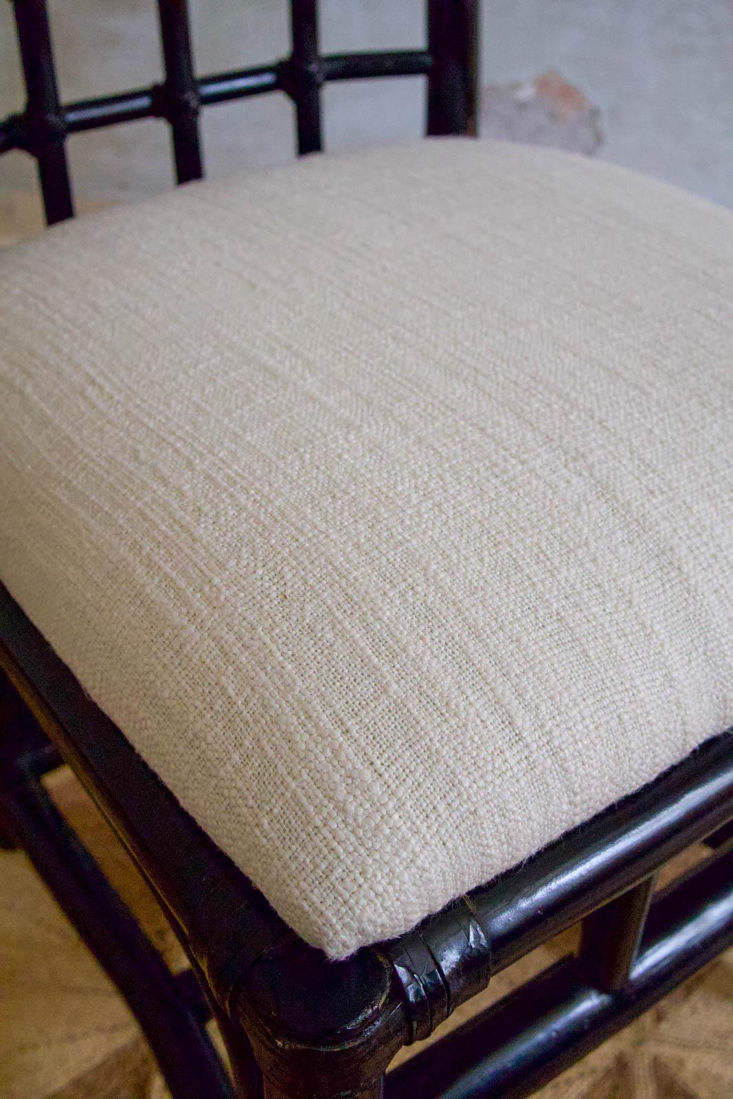 Ensemble de six chaises en bambou - années 1980 en vente 1