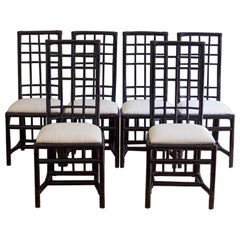 Set of Six Bamboo Chairs – 1980s