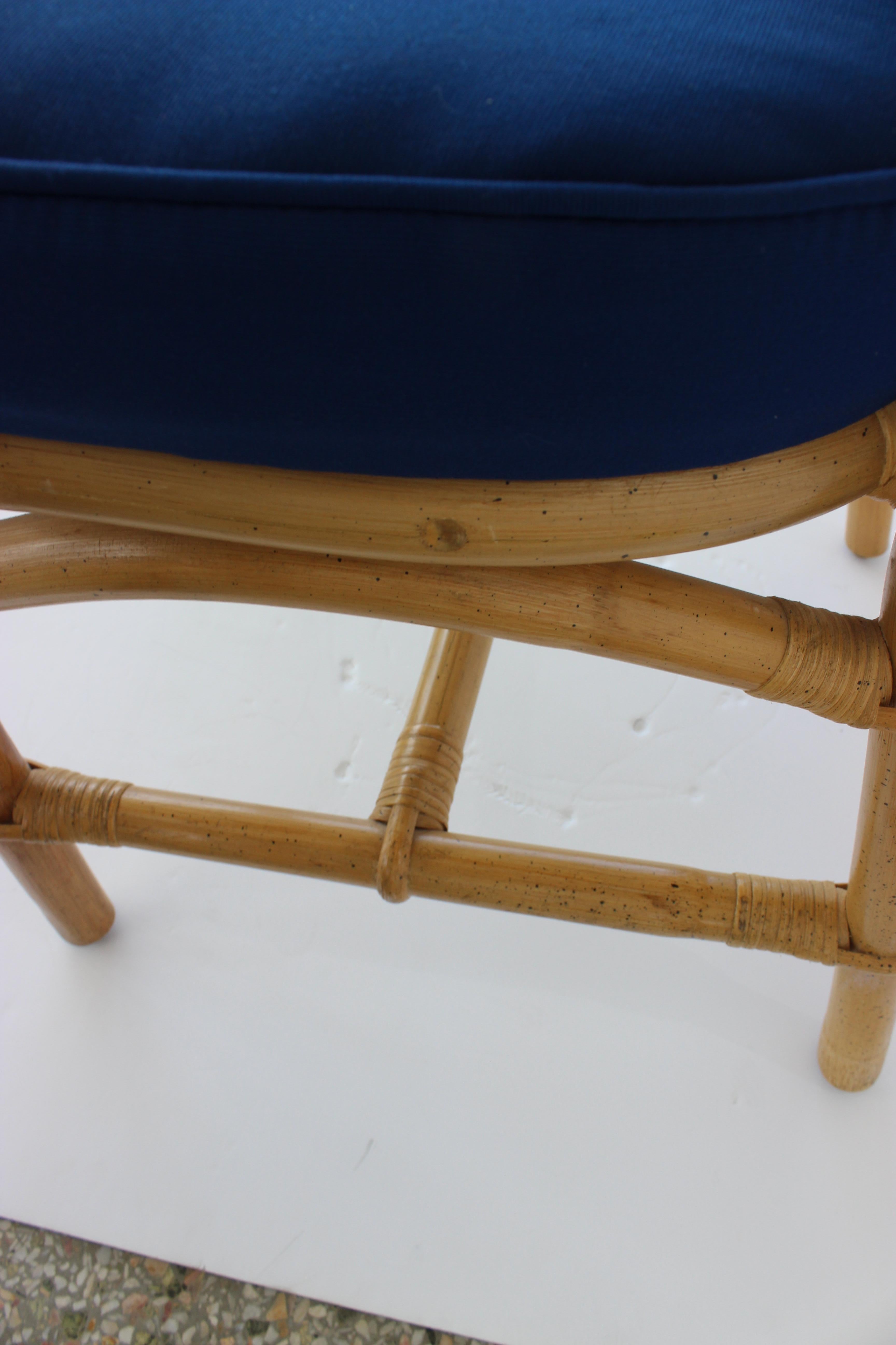 Set of Six Bamboo Side Chairs 6