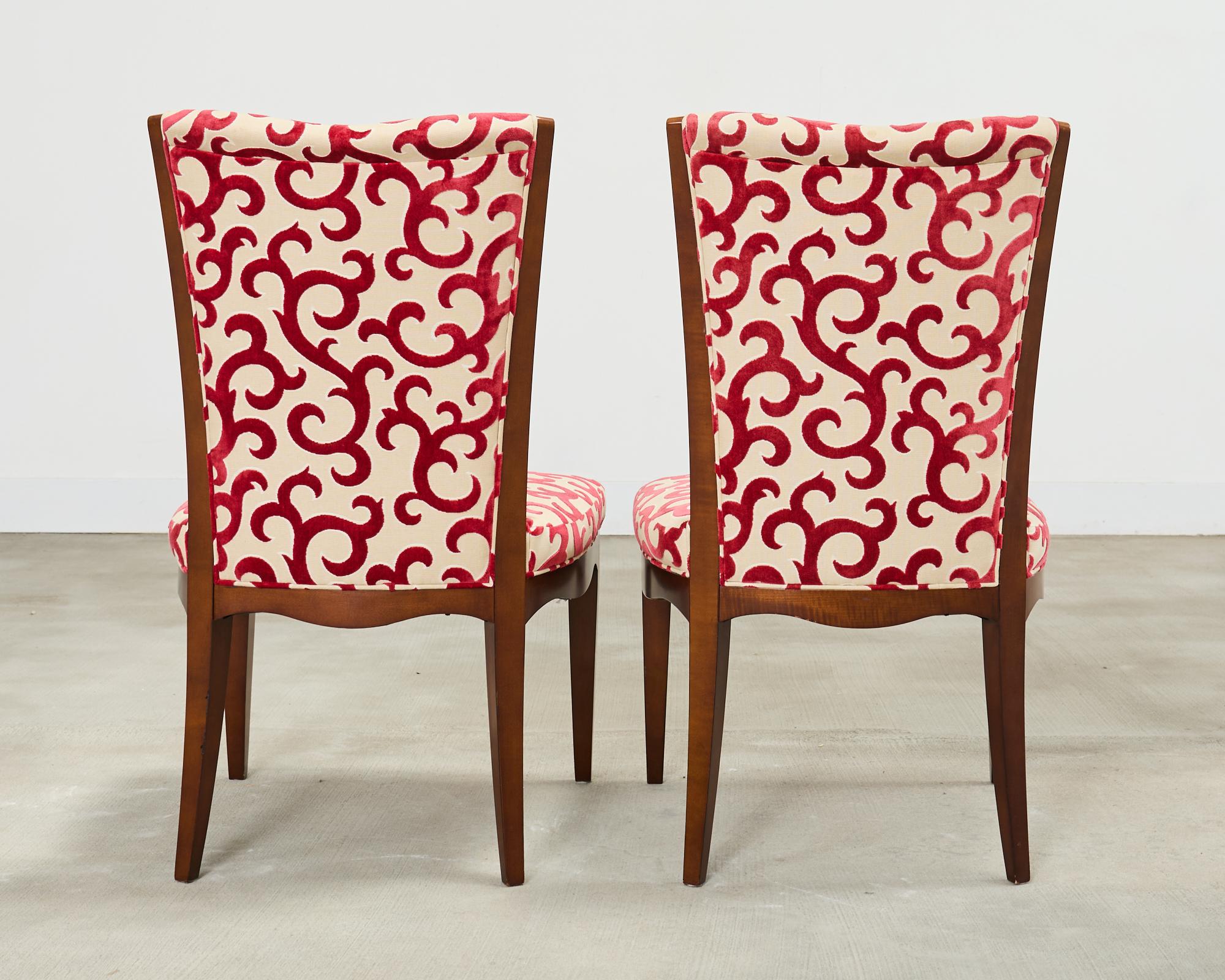 Set of Six Barbara Barry Baker Mahogany Dining Chairs For Sale 2