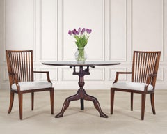 Set of Six Barbara Barry for Baker Spindle Back Dining Chairs