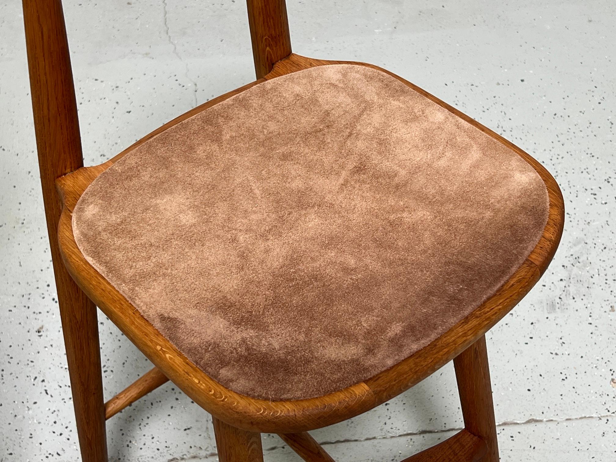 Set of Six Barstools by Vilhelm Wohlert For Sale 4