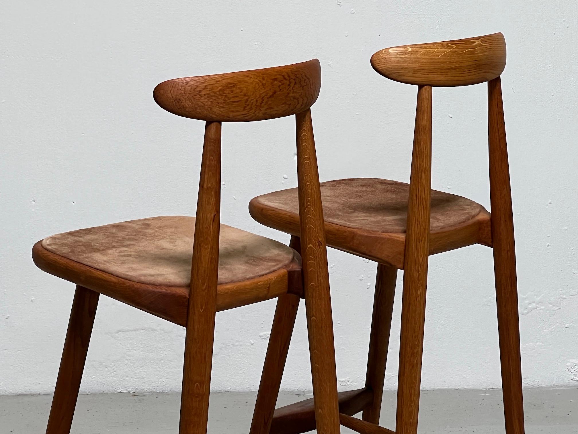 Set of Six Barstools by Vilhelm Wohlert For Sale 11