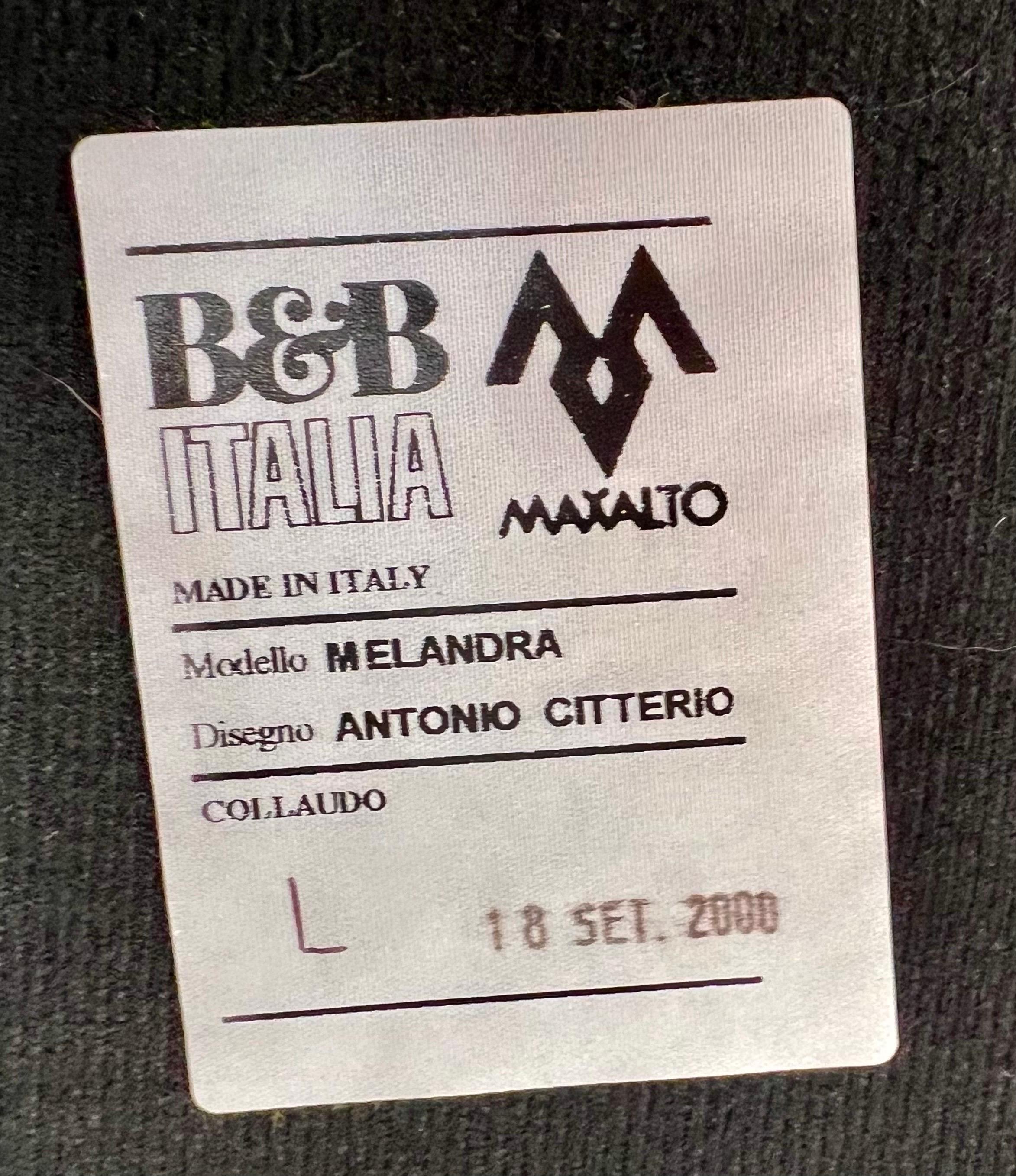 Contemporary Set of Six B&B Italia Melandra by Antonio Citterio Pink Leather Dining Chairs