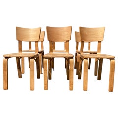 Set of Six Beautiful Thonet Dining Chairs, Bentwood, 1960s