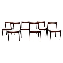 Set of six Belgian midcentury dining chairs