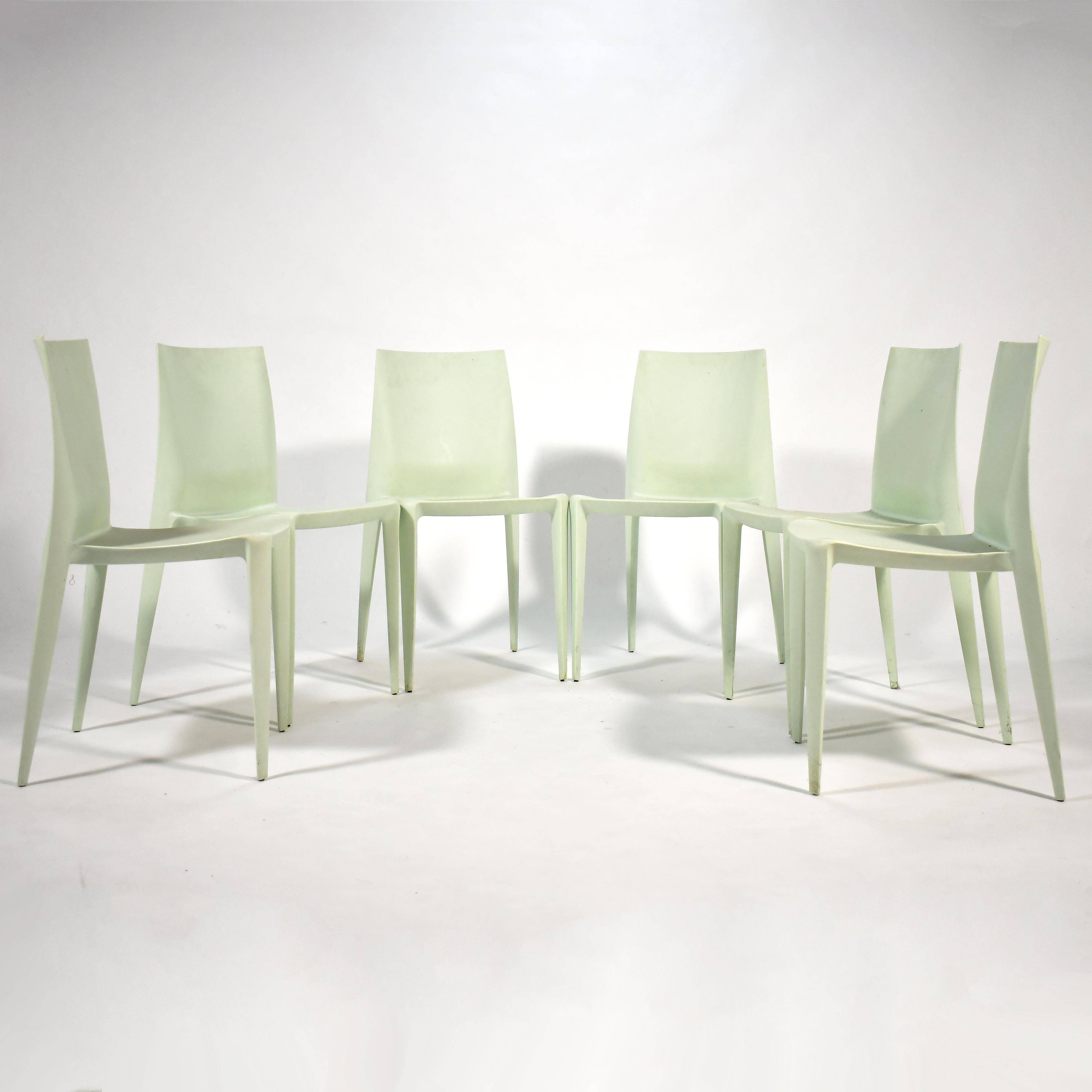 Set of Six Bellini Chairs by Heller For Sale 1