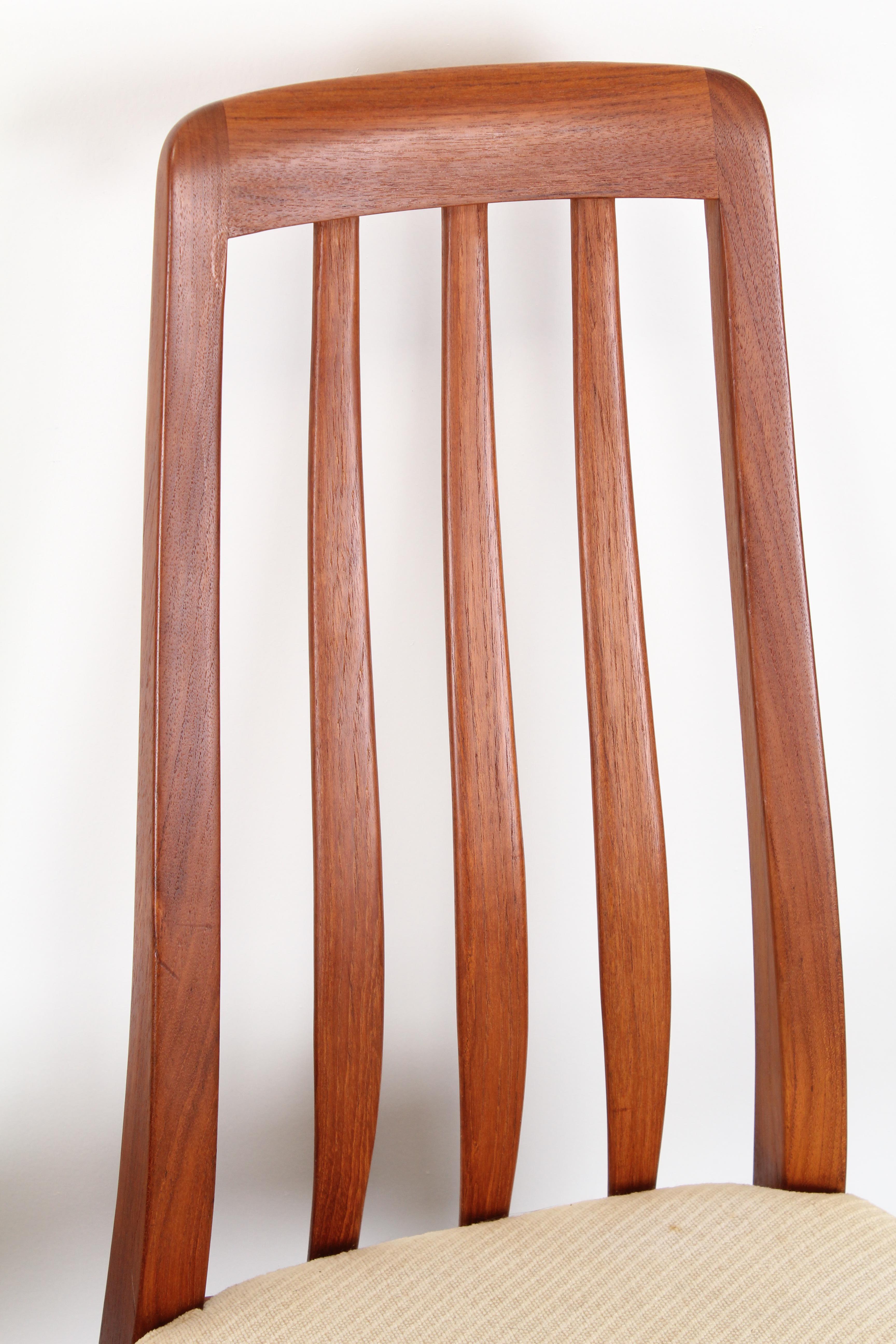 Set of Six Benny Linden Danish Style Teak Dining Chairs, 1960s 2