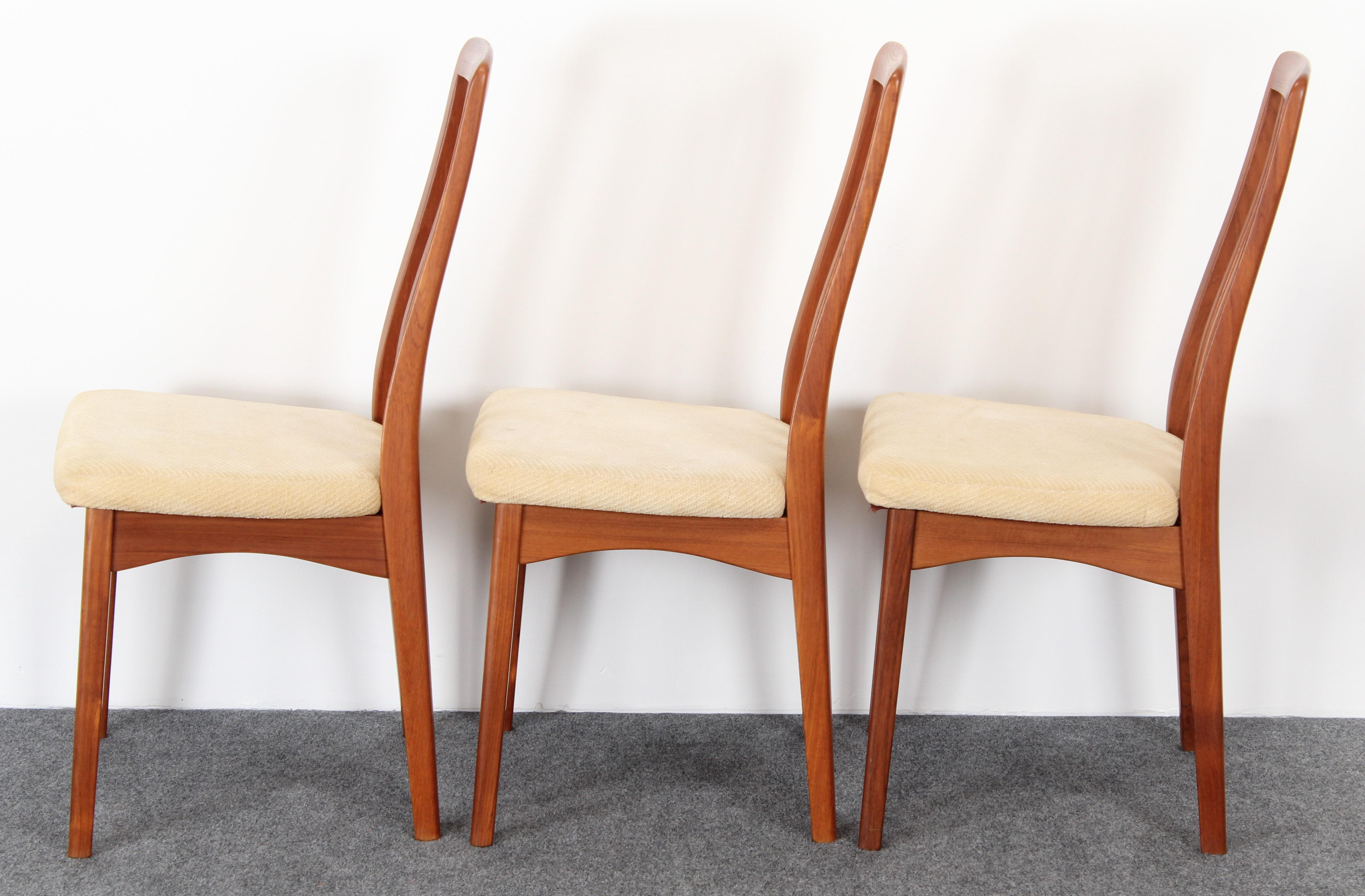 Mid-Century Modern Set of Six Benny Linden Danish Style Teak Dining Chairs, 1960s