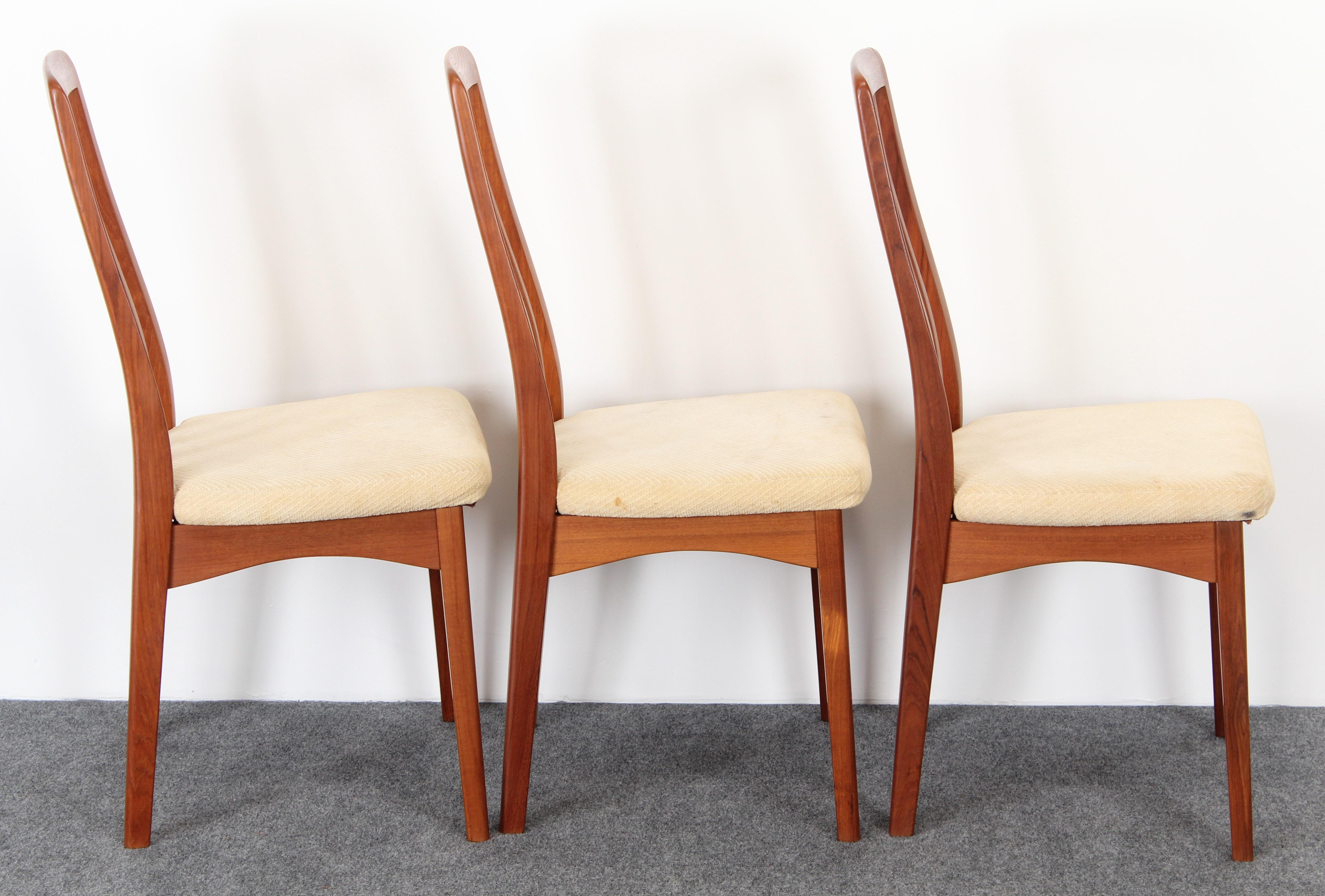Mid-20th Century Set of Six Benny Linden Danish Style Teak Dining Chairs, 1960s