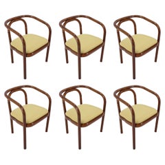 Set of Six Bentwood Dining Chairs Ton, 1992