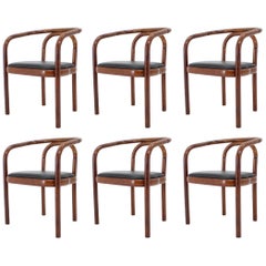 Set of Six Bentwood Dining Chairs Ton, Czechoslovakia