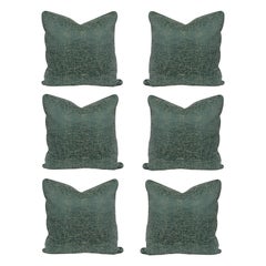 Set of Six Bespoke Silk Cushions