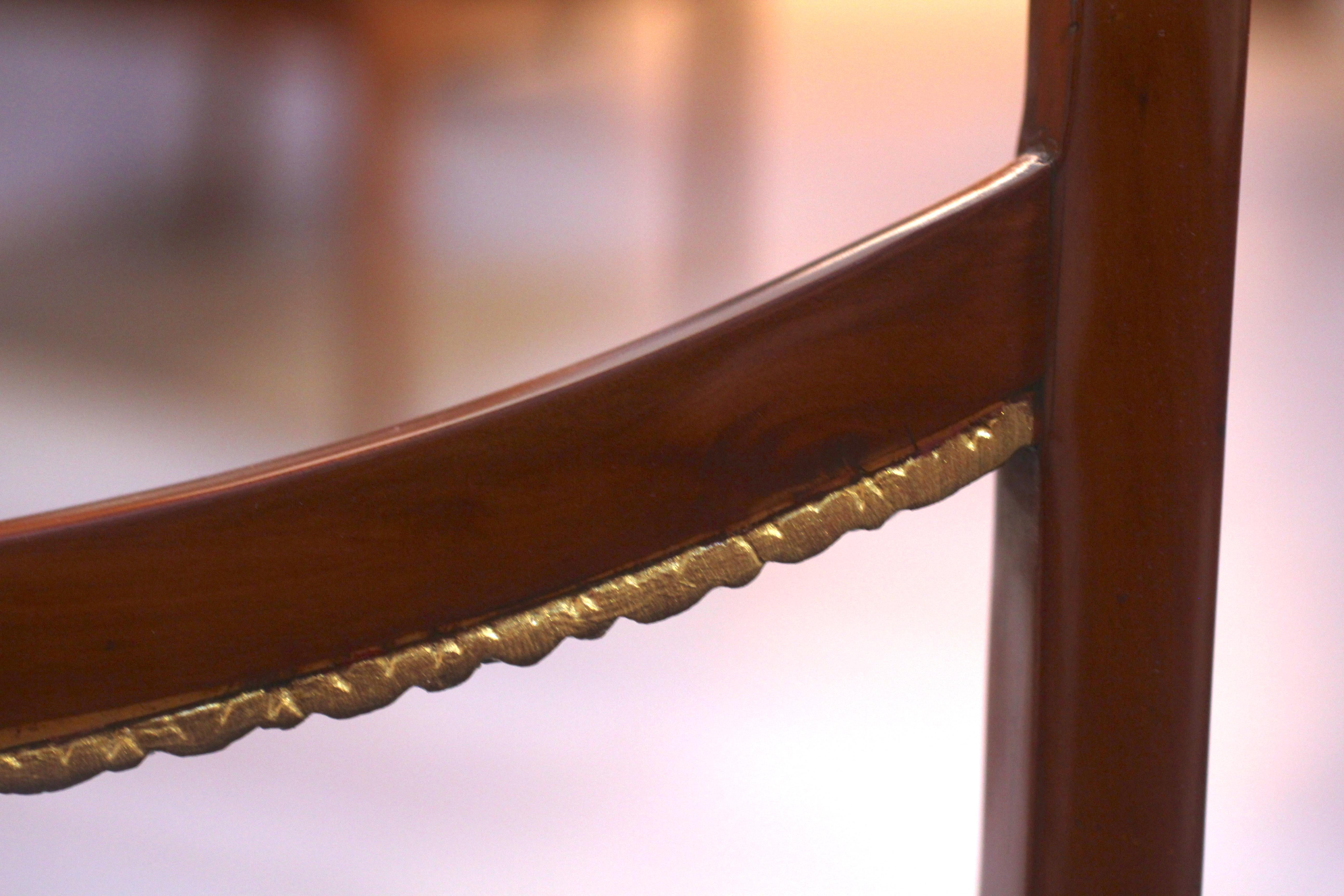 Set of Six Biedermeier Chairs, Cherry, Gold-Plated, South Germany circa 1820 10