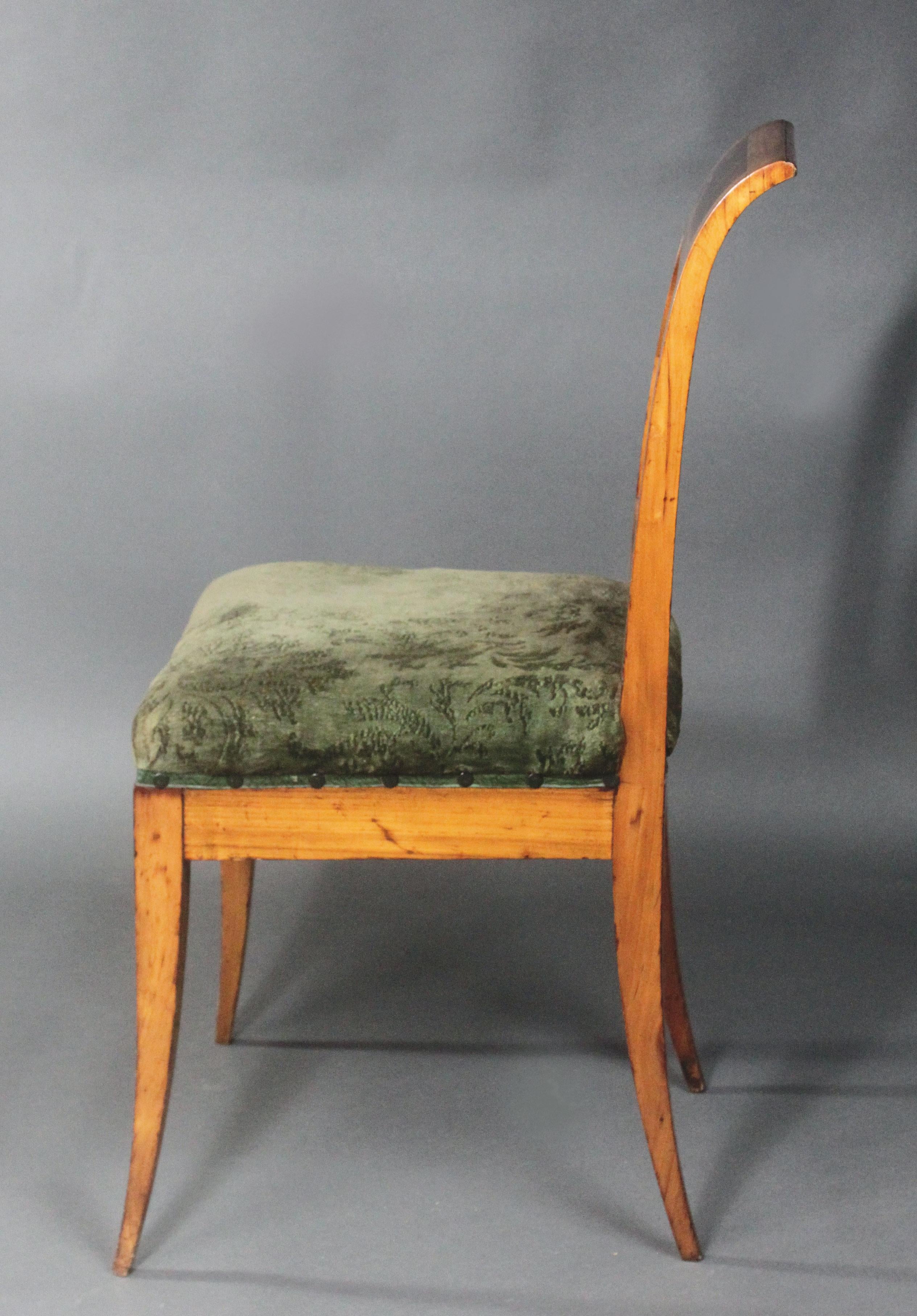 19th Century Set of Six Biedermeier Chairs For Sale