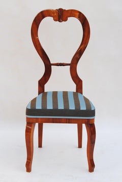 Set of Six Biedermeier Chairs, Made in Czechia, 1840s, Cherry-Tree