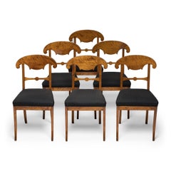 Set of Six Biedermeier Dining Chairs, c. 1850