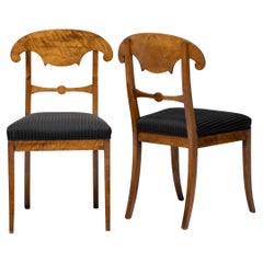 Set of Six Biedermeier Dining Chairs, c. 1850