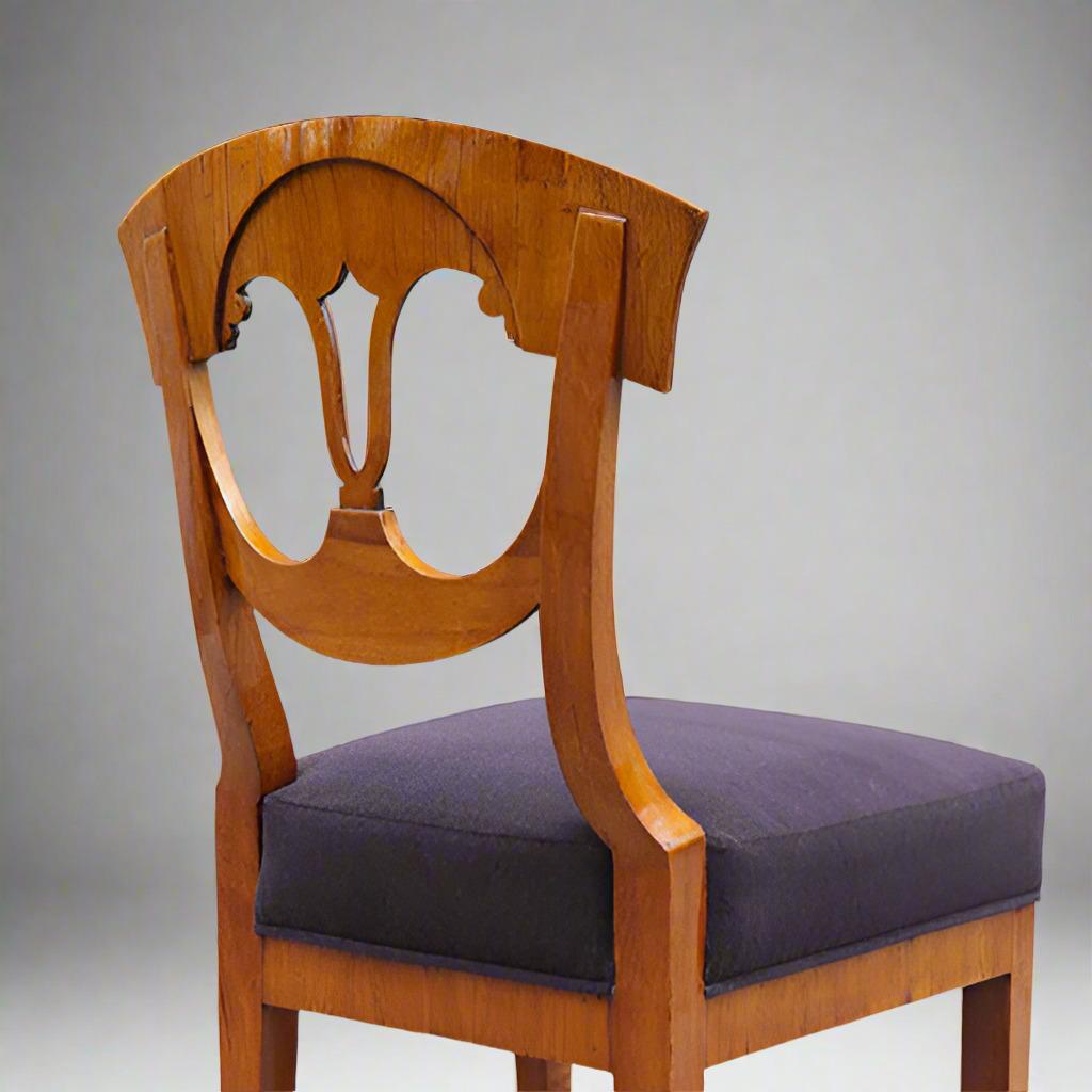 Ensemble de six chaises d'appoint Biedermeier en vente 2