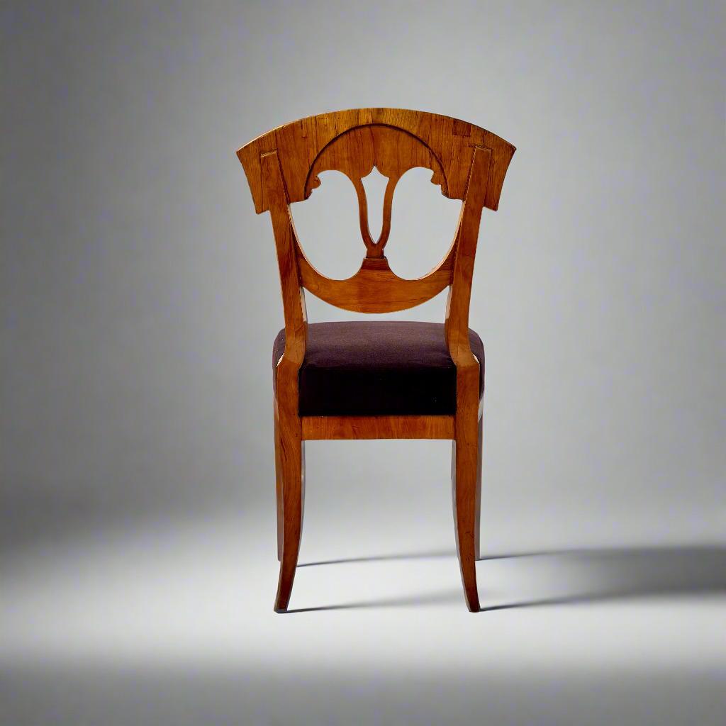 Ensemble de six chaises d'appoint Biedermeier en vente 3
