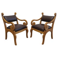 Set of Six Biedermeier Style Dinning Chairs