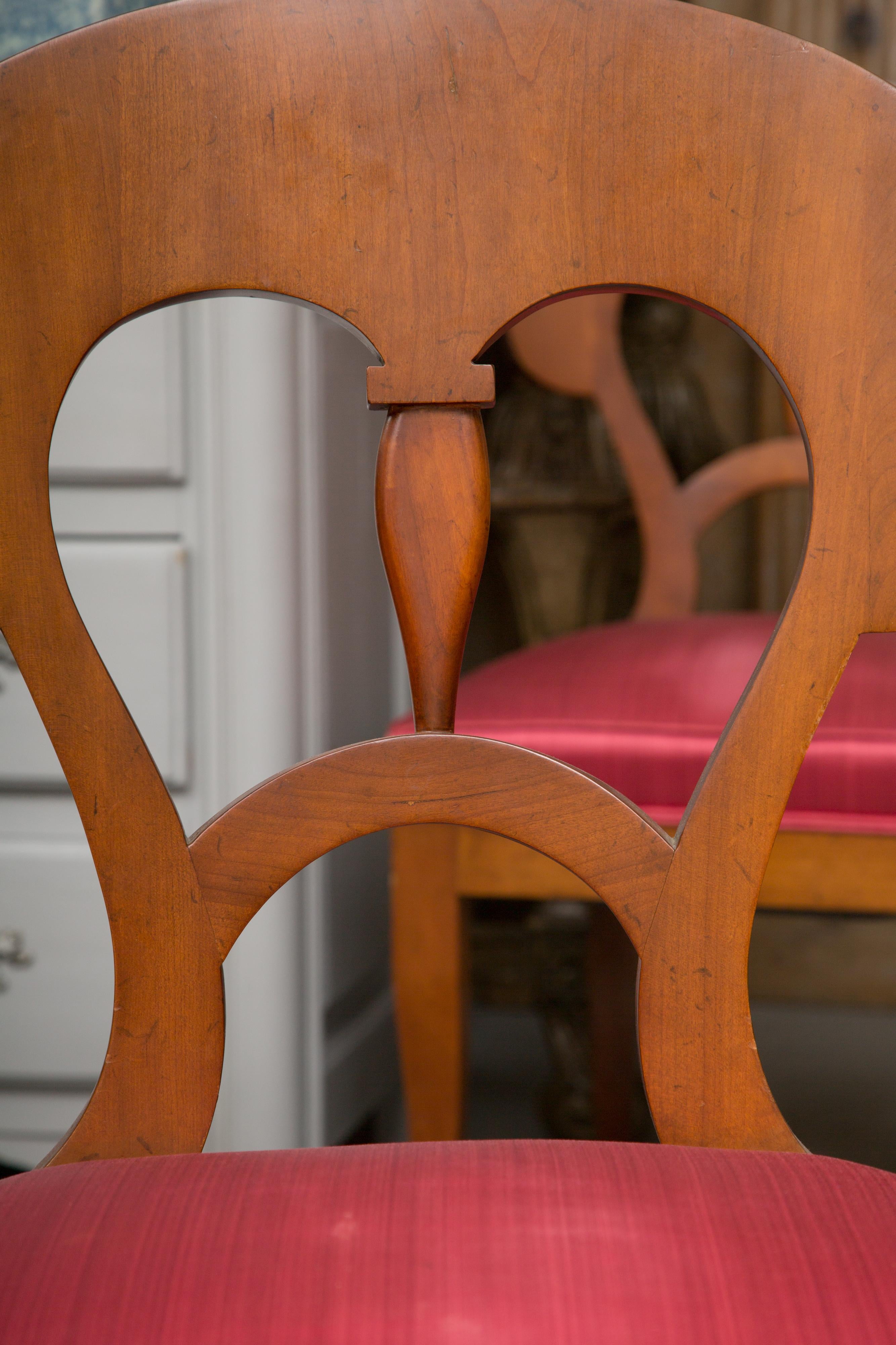 Set of Six Biedermeier Style Side Chairs 2