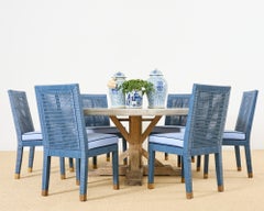 Set di sei sedie da pranzo in canna Billy Baldwin per Bielecky Brothers