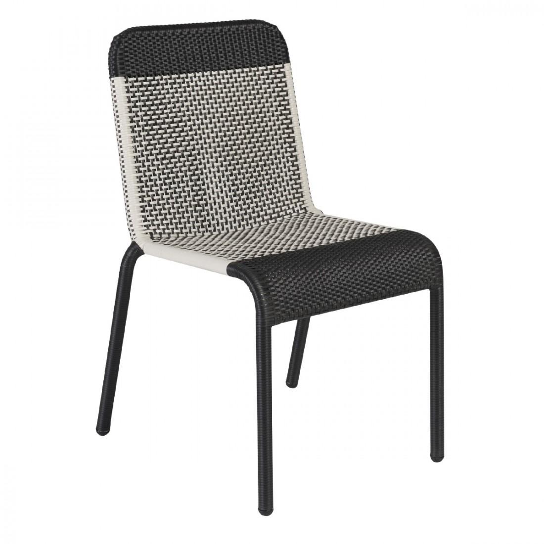 black stackable chairs