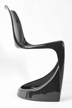 Set of Two Black Mid Century Cado Chairs, Steen Østergaard, Europe, 1960s