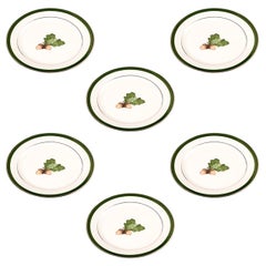 Set of Six Black Forest Hand Painted Breakfast Plates Sofina Boutique Kitzbühel