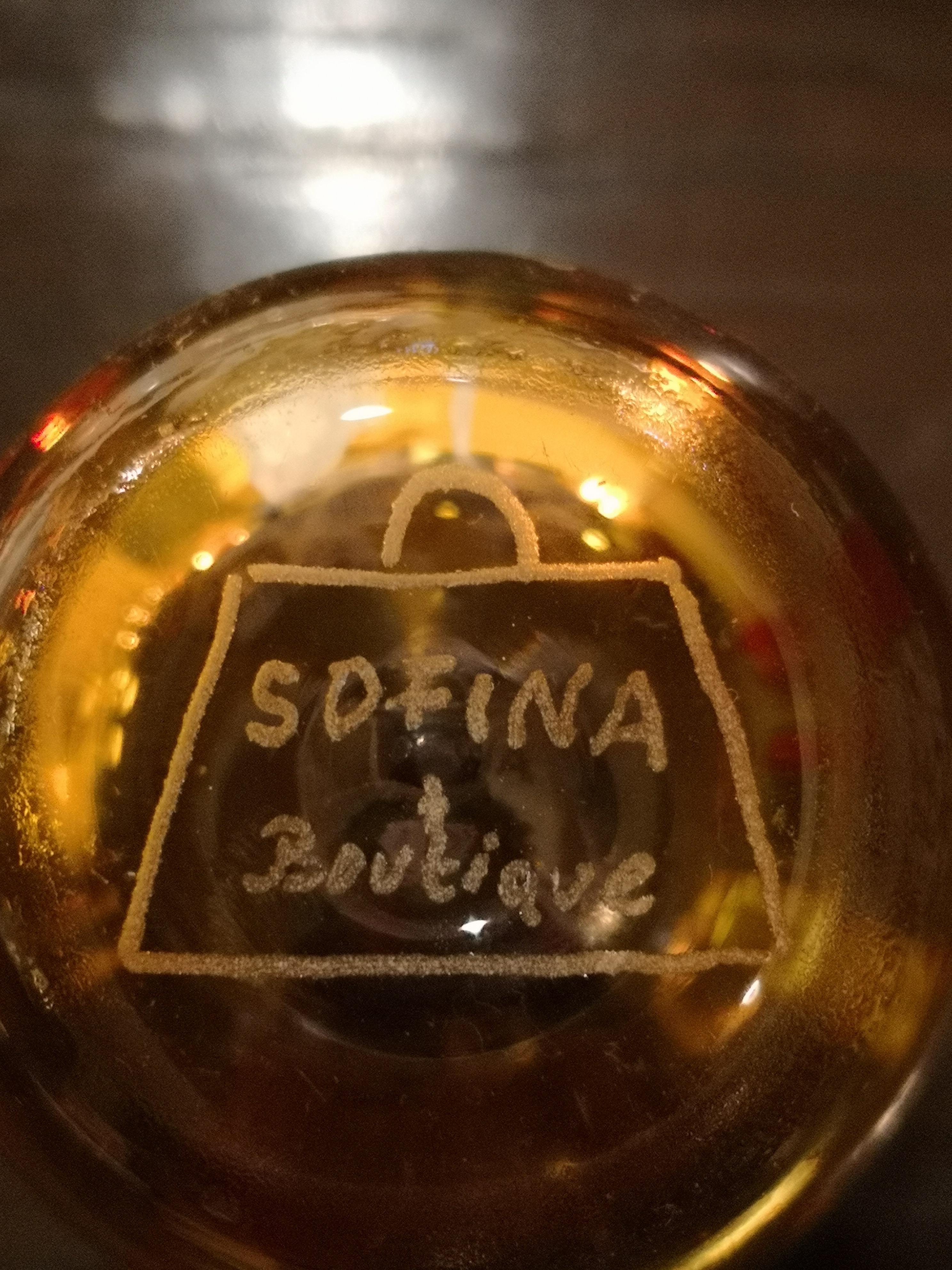 XXIe siècle et contemporain Ensemble de six verres allemands Schnapps de la Forêt Noire ambrés avec scène de chasse Sofina en vente
