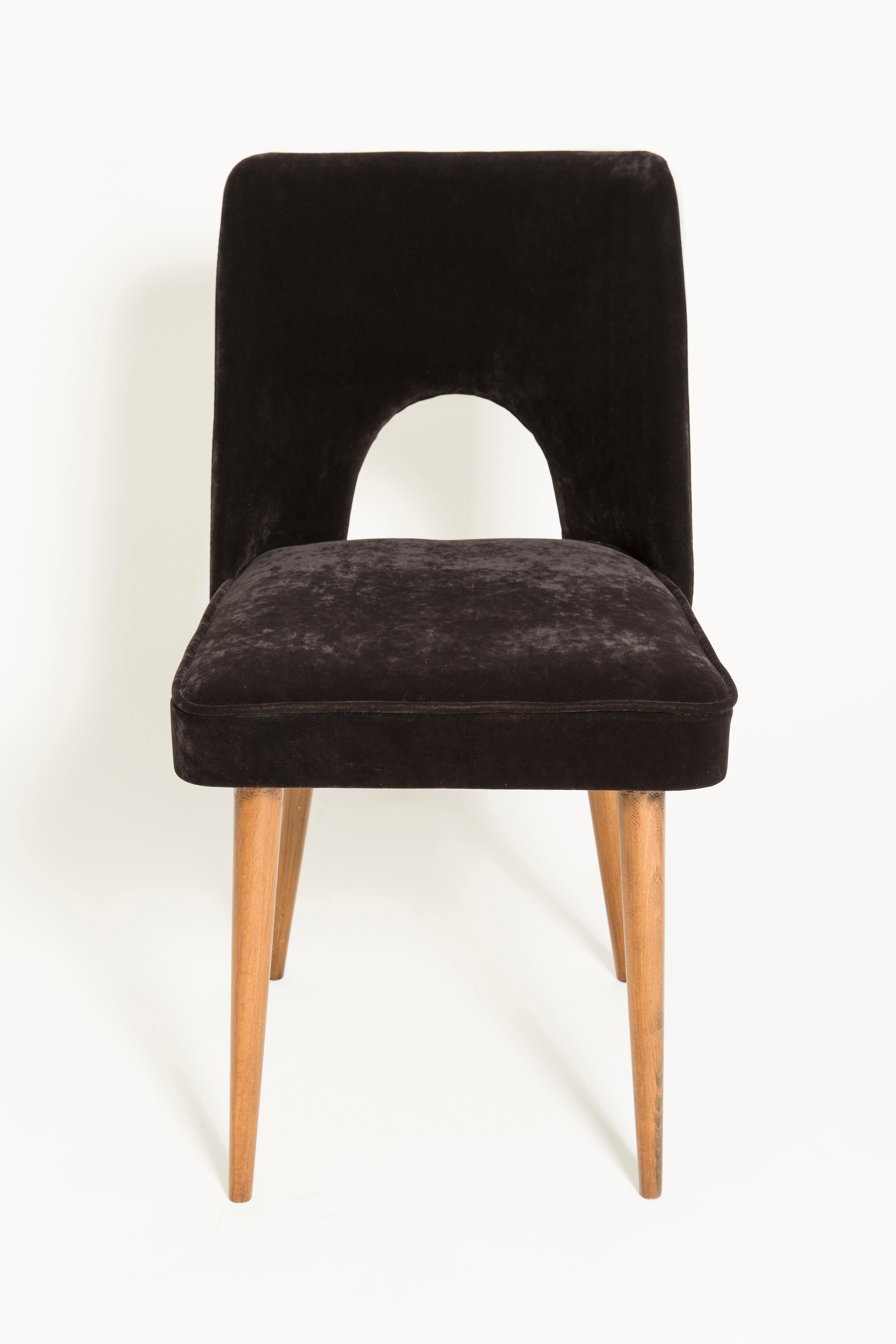 black velvet shell chair