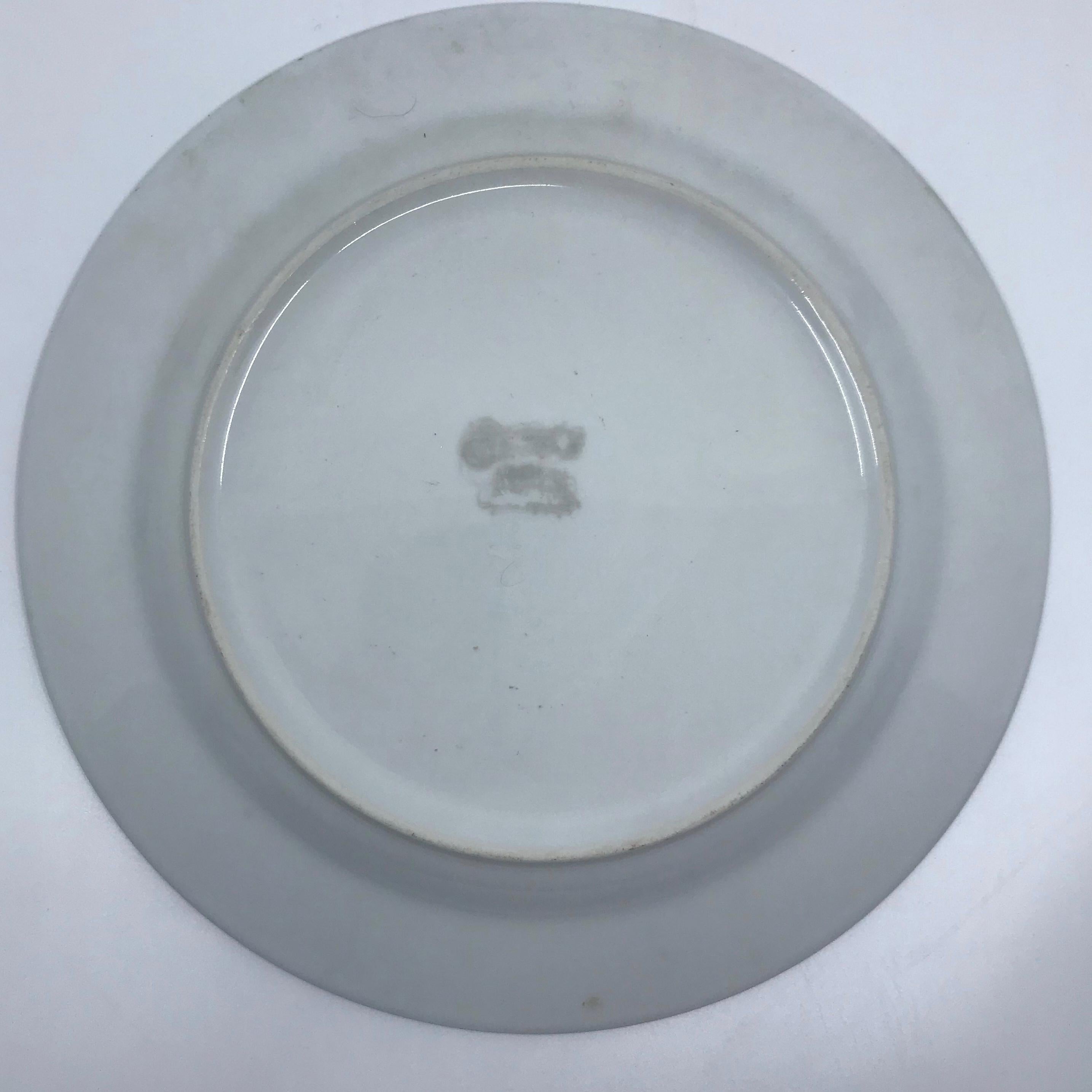 Set of Six Blue and White Bird Plates In Good Condition For Sale In New York, NY