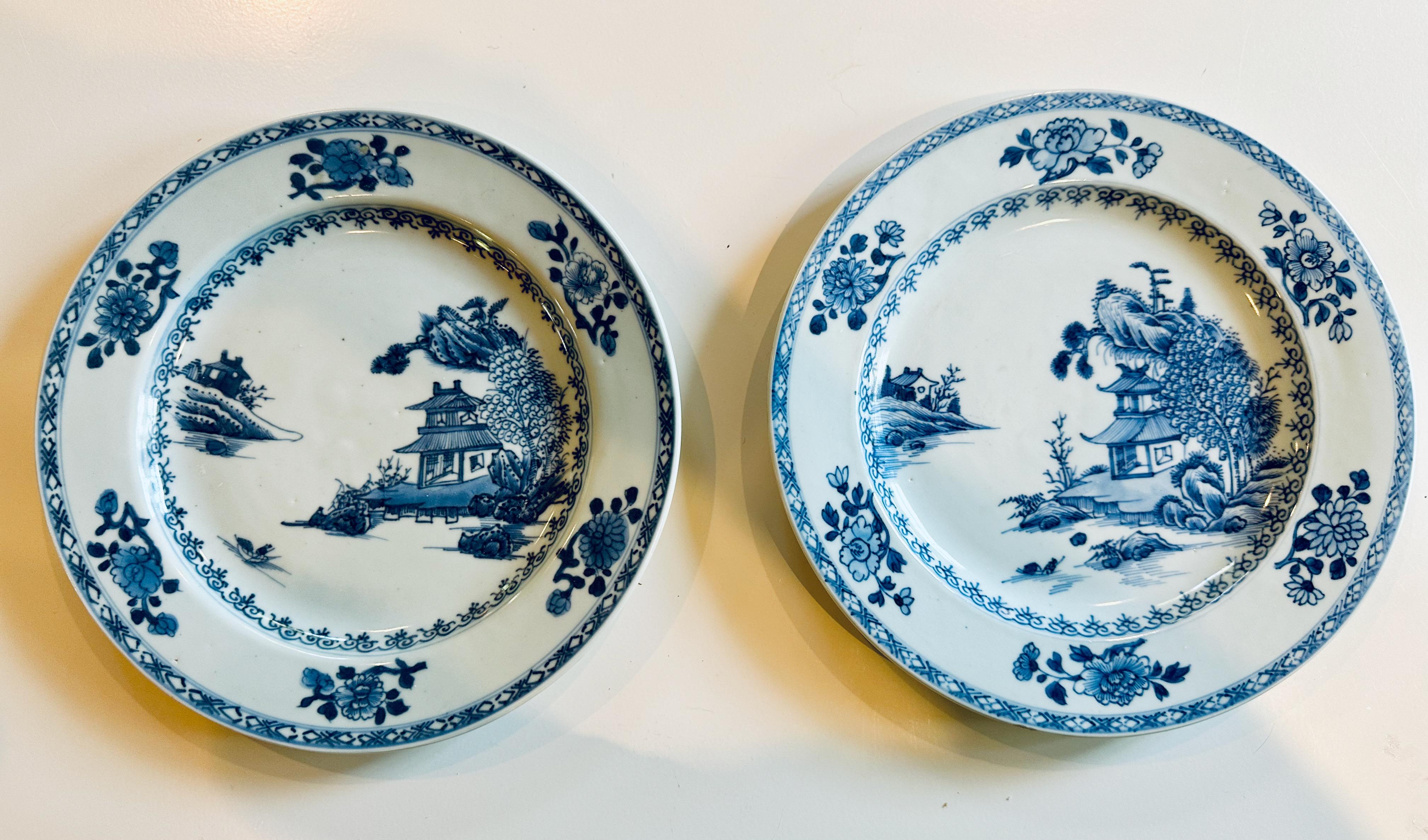Set of six blue and white Qing dynasty porcelain plates from the Nanking Cargo shipwreck.

A large cache of porcelain and other merchandise was discovered on the wreck of a Dutch East India Company ship, the Geldermalsen, which sank in the South