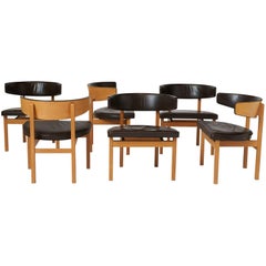 Set of Six Borge Mogensen Dining Chairs