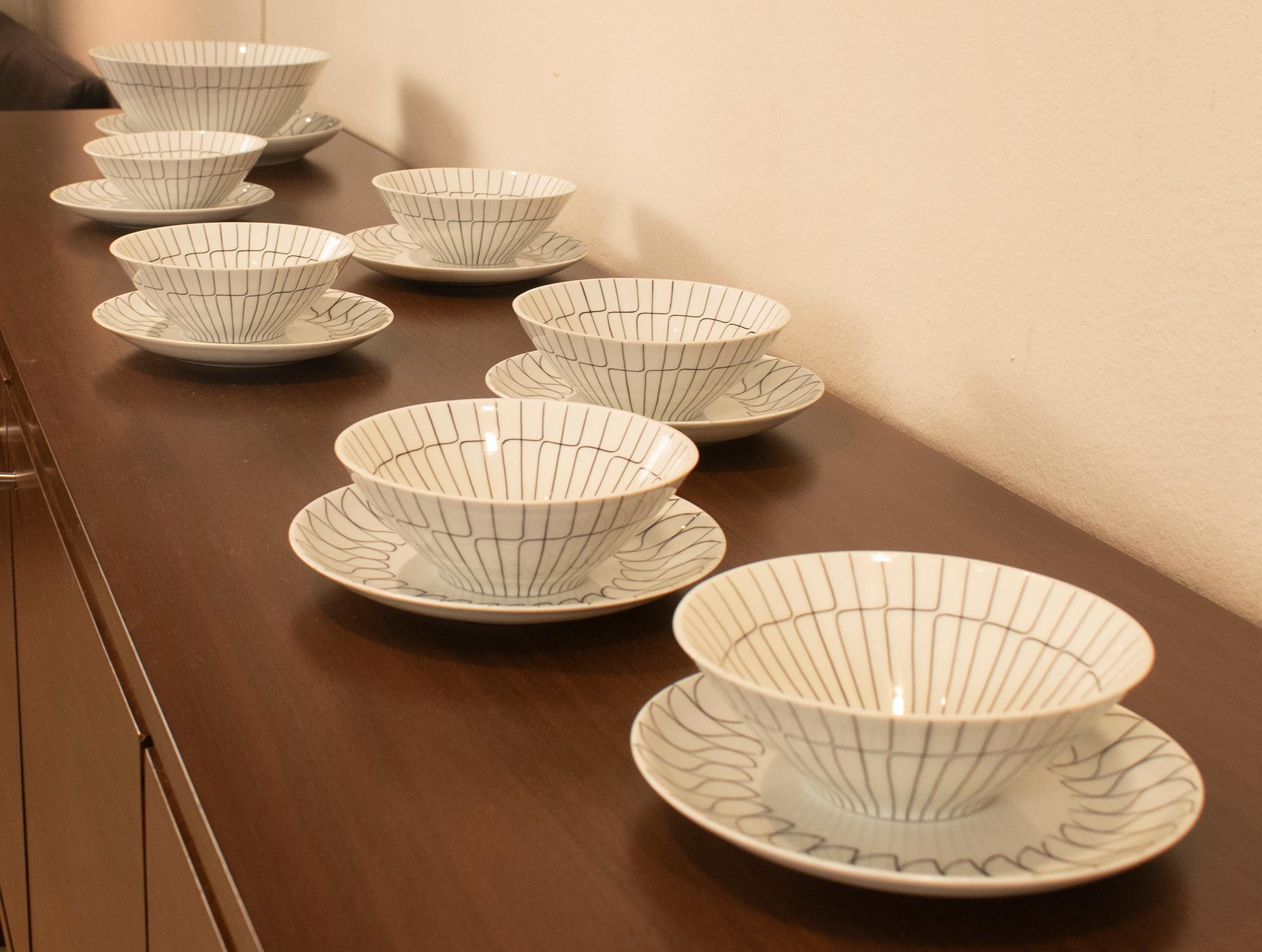 Set di sei ciotole e una più grande. Ceramiche di Castro. Spagna, anni '70 in vendita 5