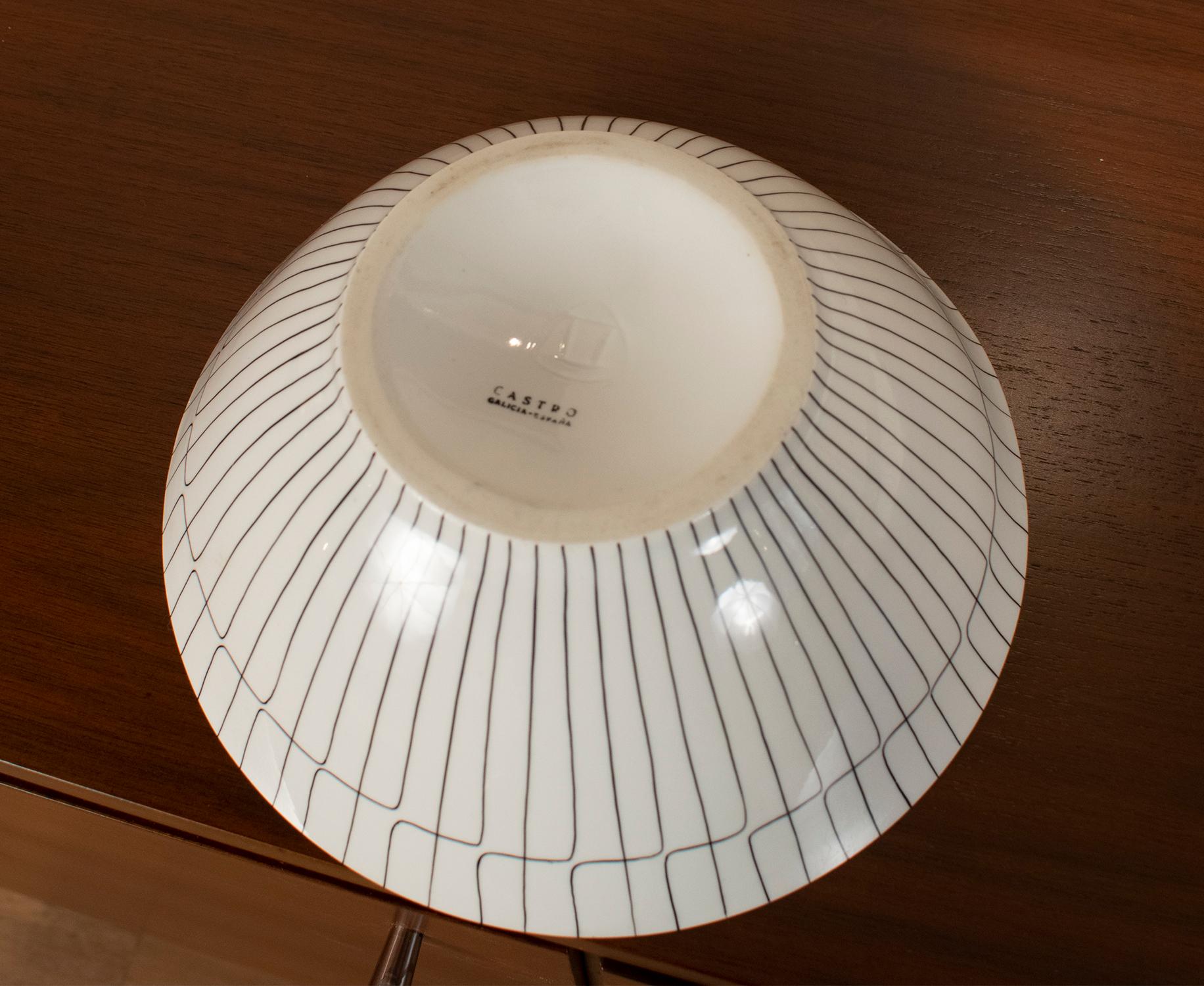 Fine XX secolo Set di sei ciotole e una più grande. Ceramiche di Castro. Spagna, anni '70 in vendita