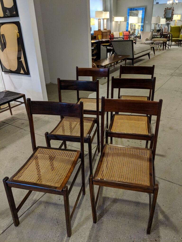 Set of Six Brazilian Rosewood Dining Chairs 3