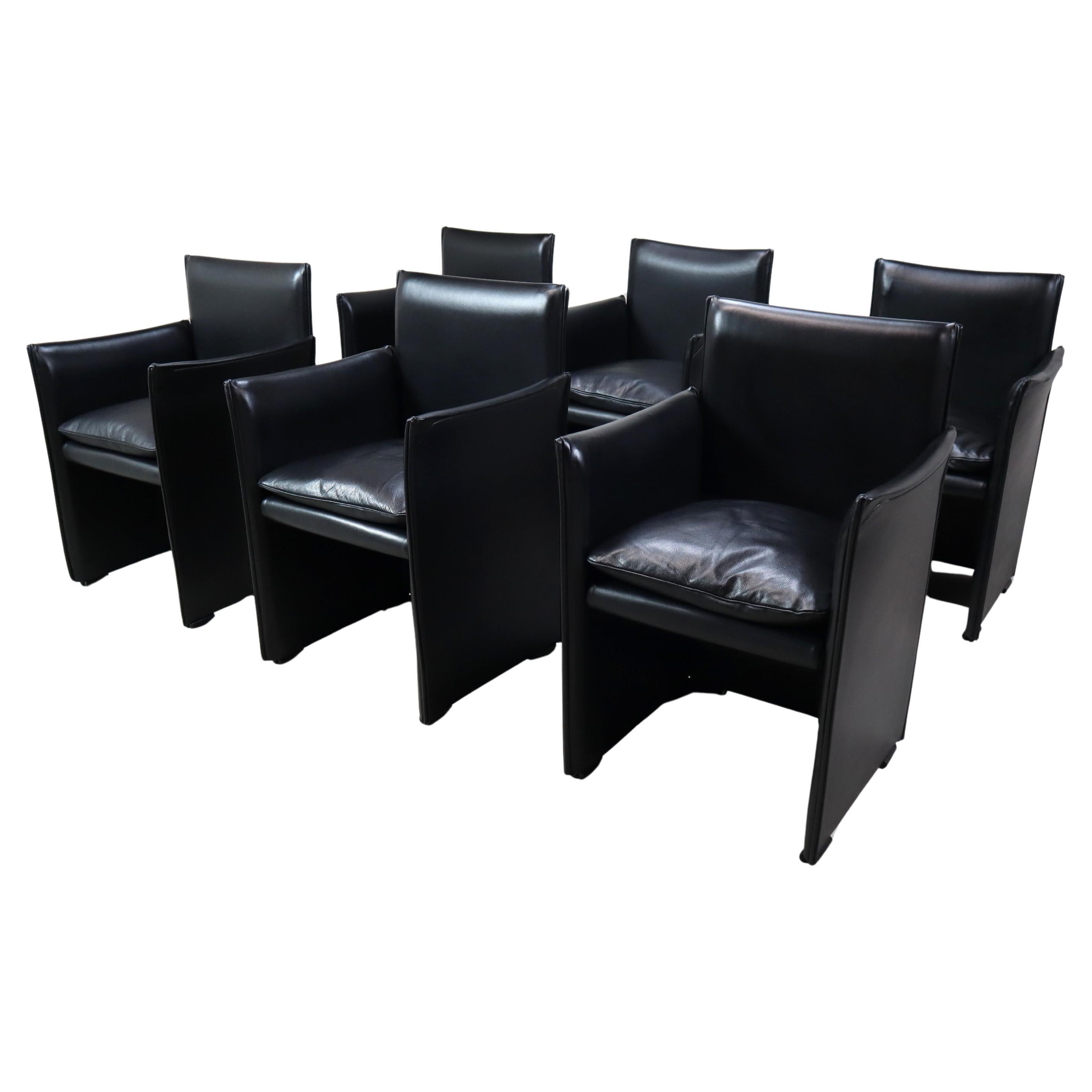 Set of six Break 401 armchairs by Mario Bellini for Cassina, 1976