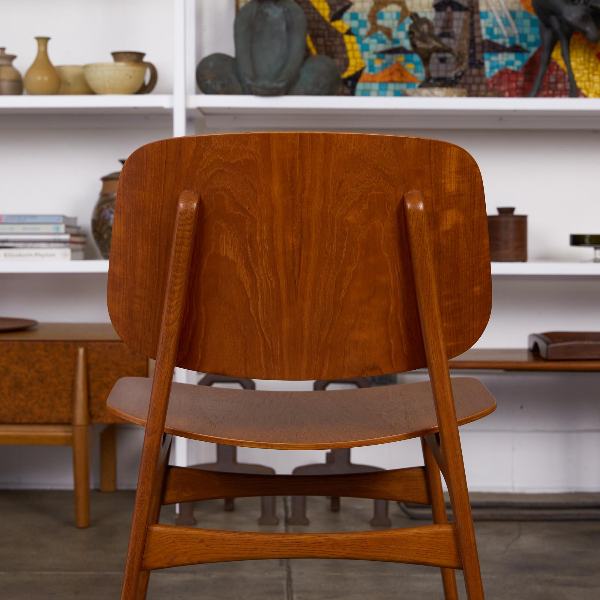 Set of Six Børge Mogensen Teak Dining Chairs 4