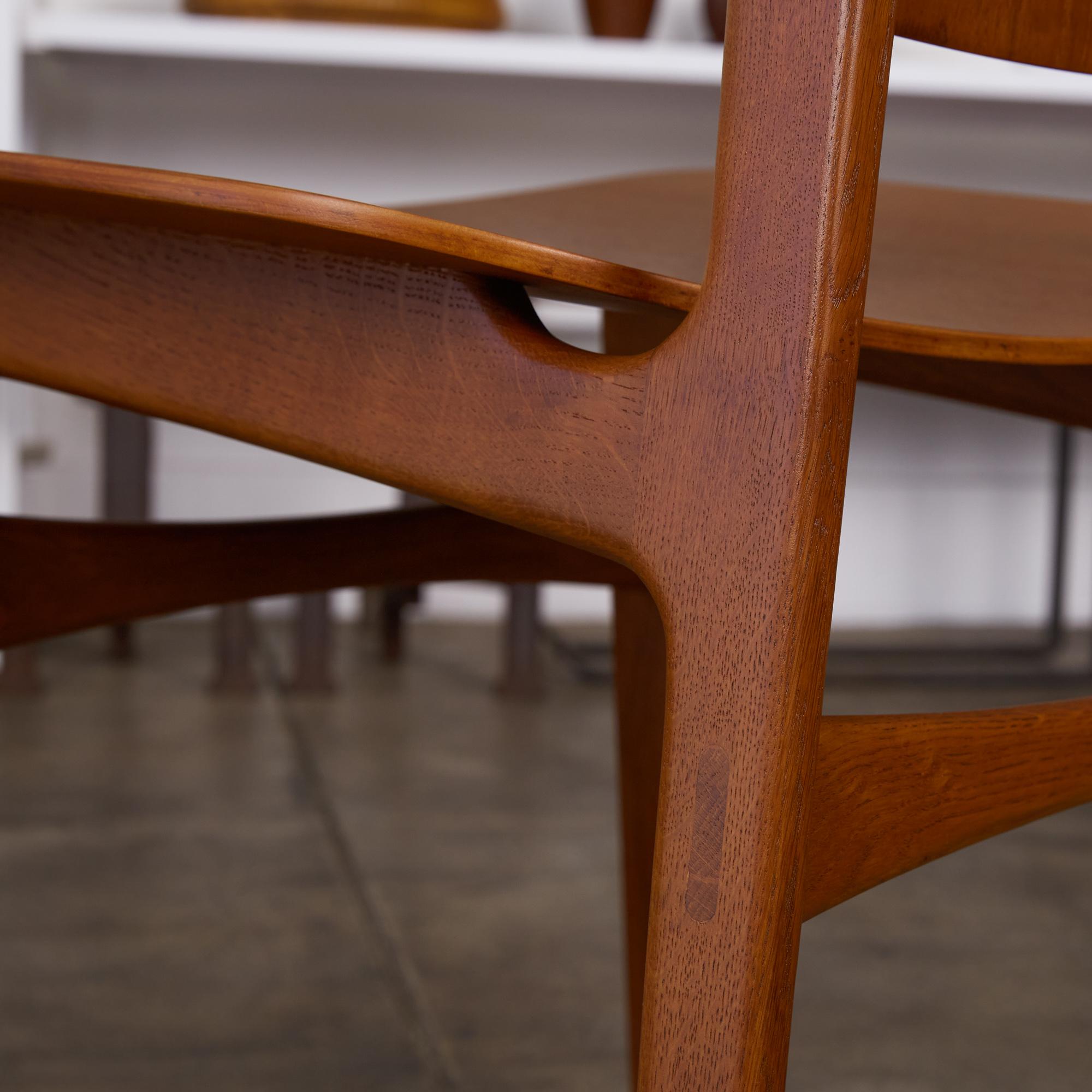 Set of Six Børge Mogensen Teak Dining Chairs 6