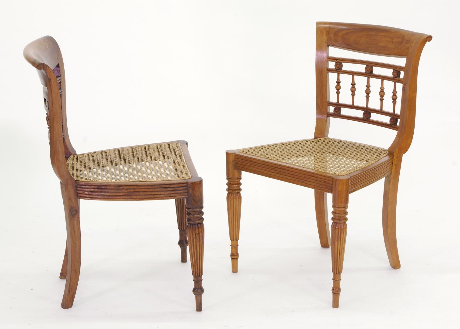 Indian Set of Six British Colonial Dining Chairs, 1830