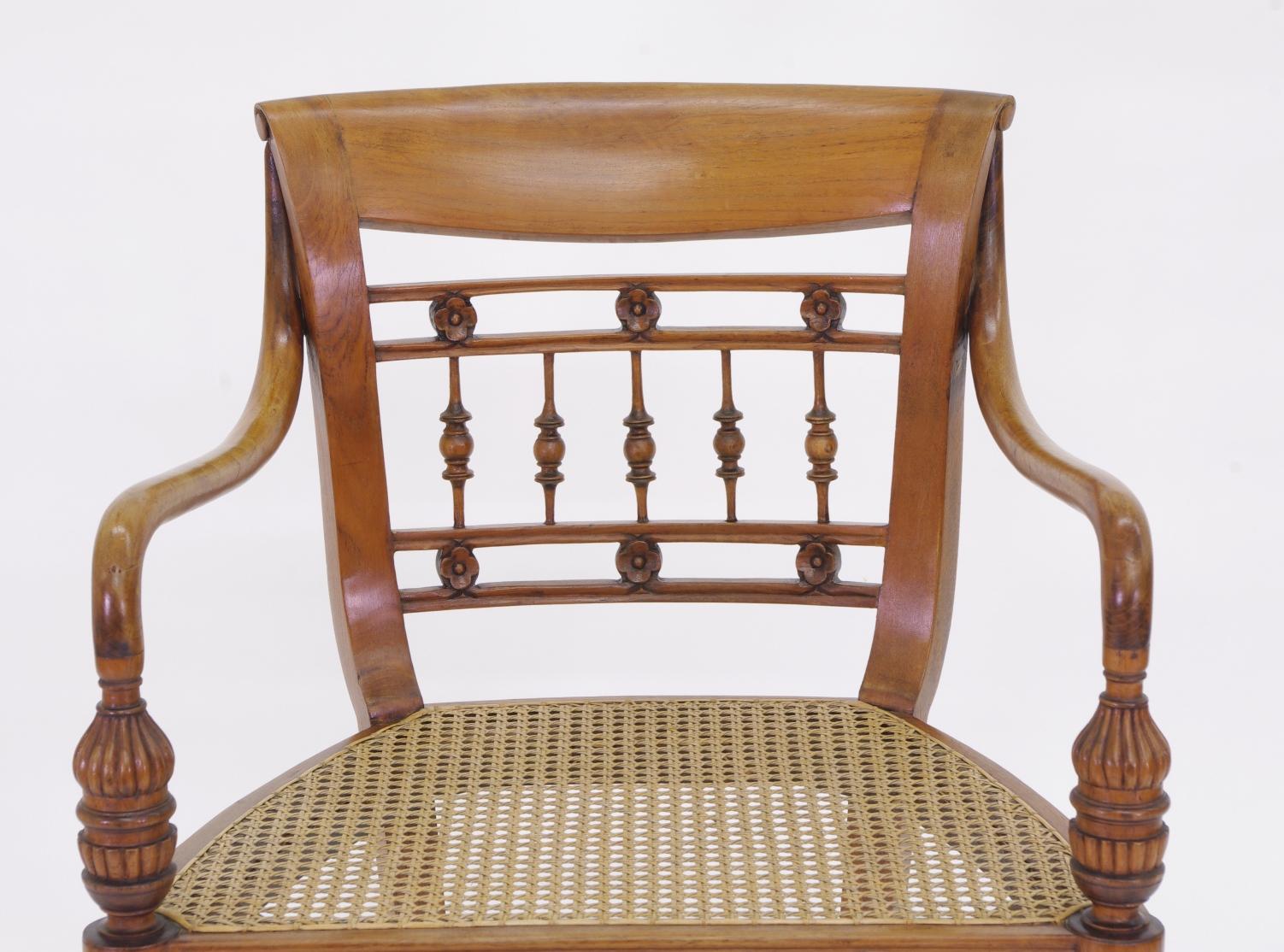 Set of Six British Colonial Dining Chairs, 1830 1