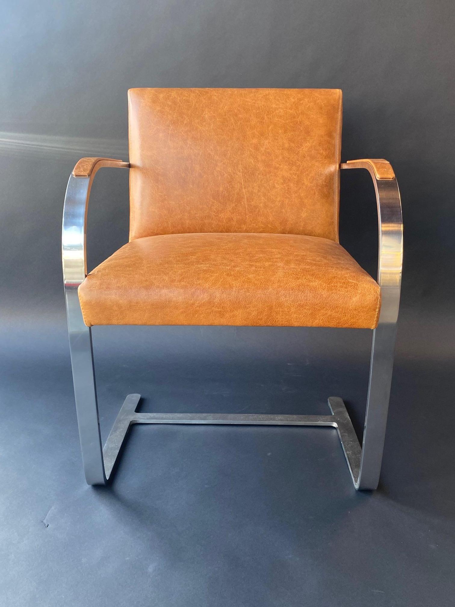 Late 20th Century Set of Six Brno Chairs by Mies van der Rohe