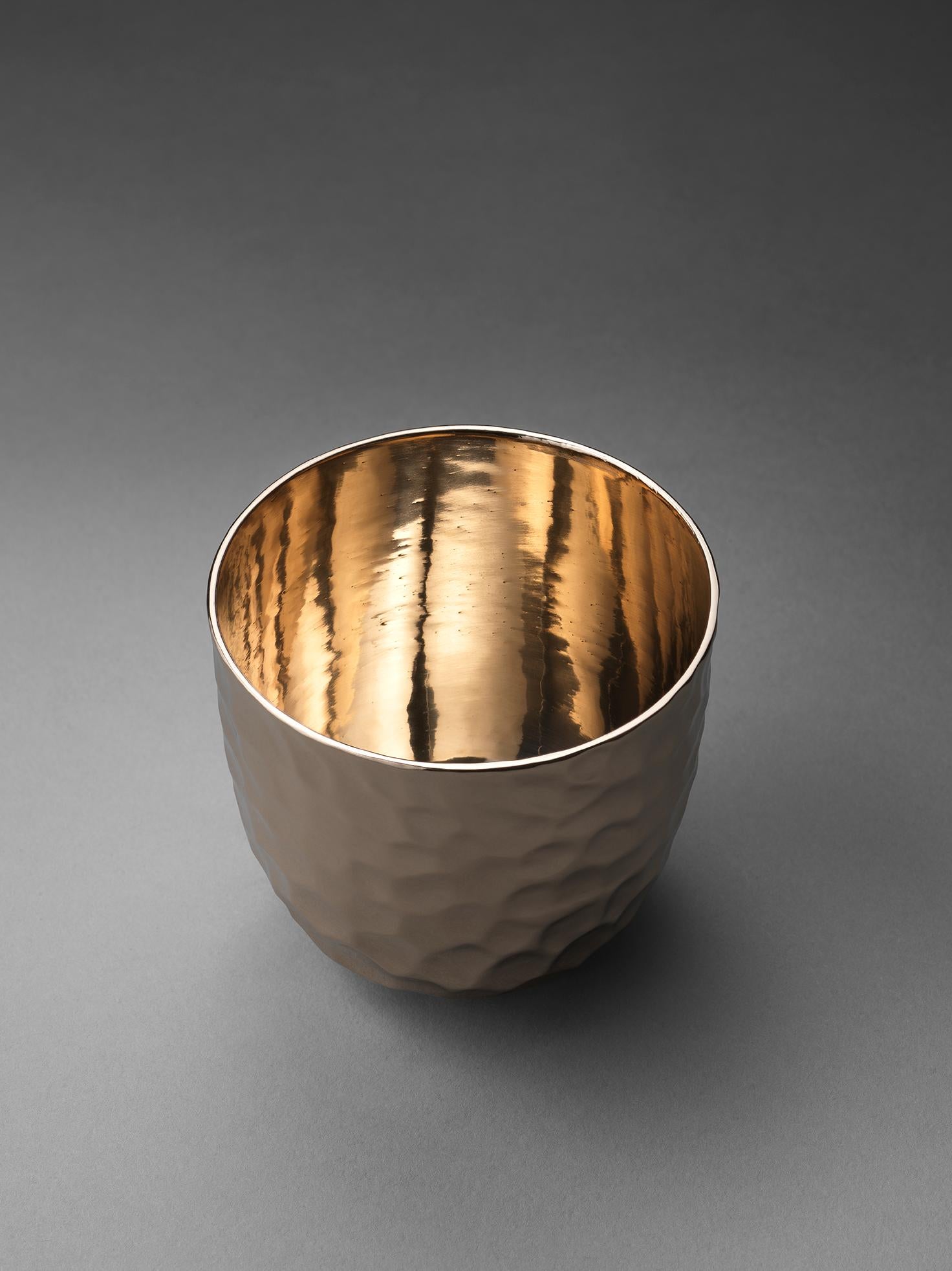 Contemporary Set of Six Bronze Cups For Sale