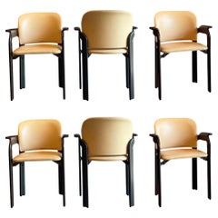 Set of Six Bruno Rey Dining Chairs for Dietiker, Switzerland