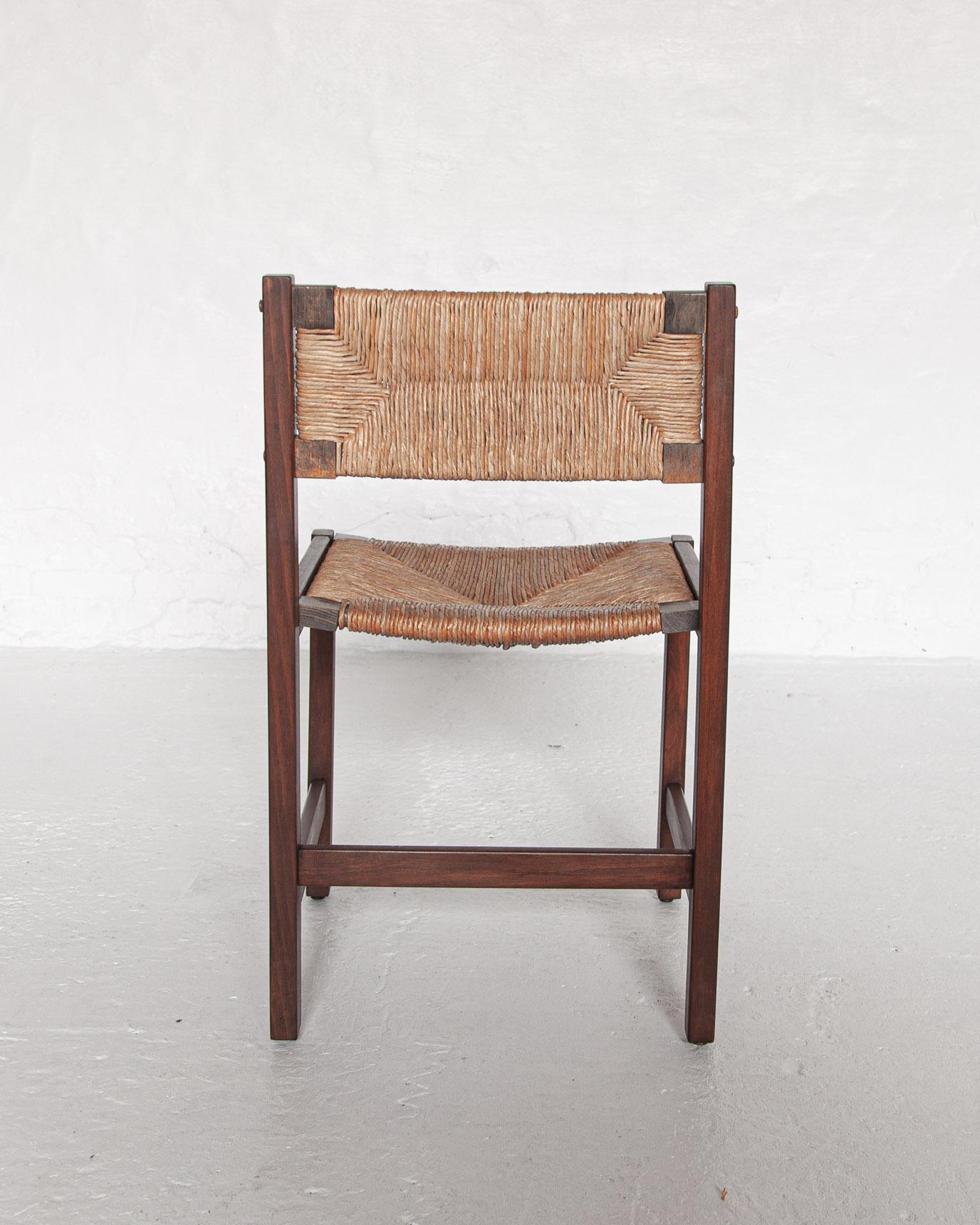 Set of Six Brutalist Dining Chairs in Papercoard by Arnold Merckx for Fristho In Good Condition In Antwerp, BE